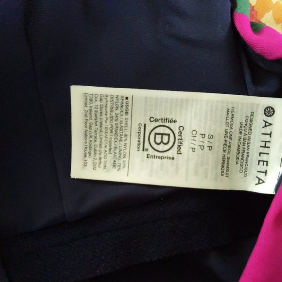 Athelta Small Petite Hermosa One Piece Swimsuit - 2022 Sold Out Size! - Picture 6 of 6